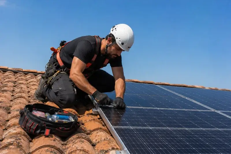 Maintenance et monitoring de panneaux solaires à Vaux-sur-Mer