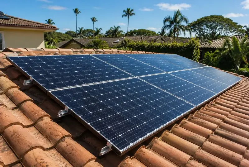 Installation de panneaux solaires à Vaux-sur-Mer